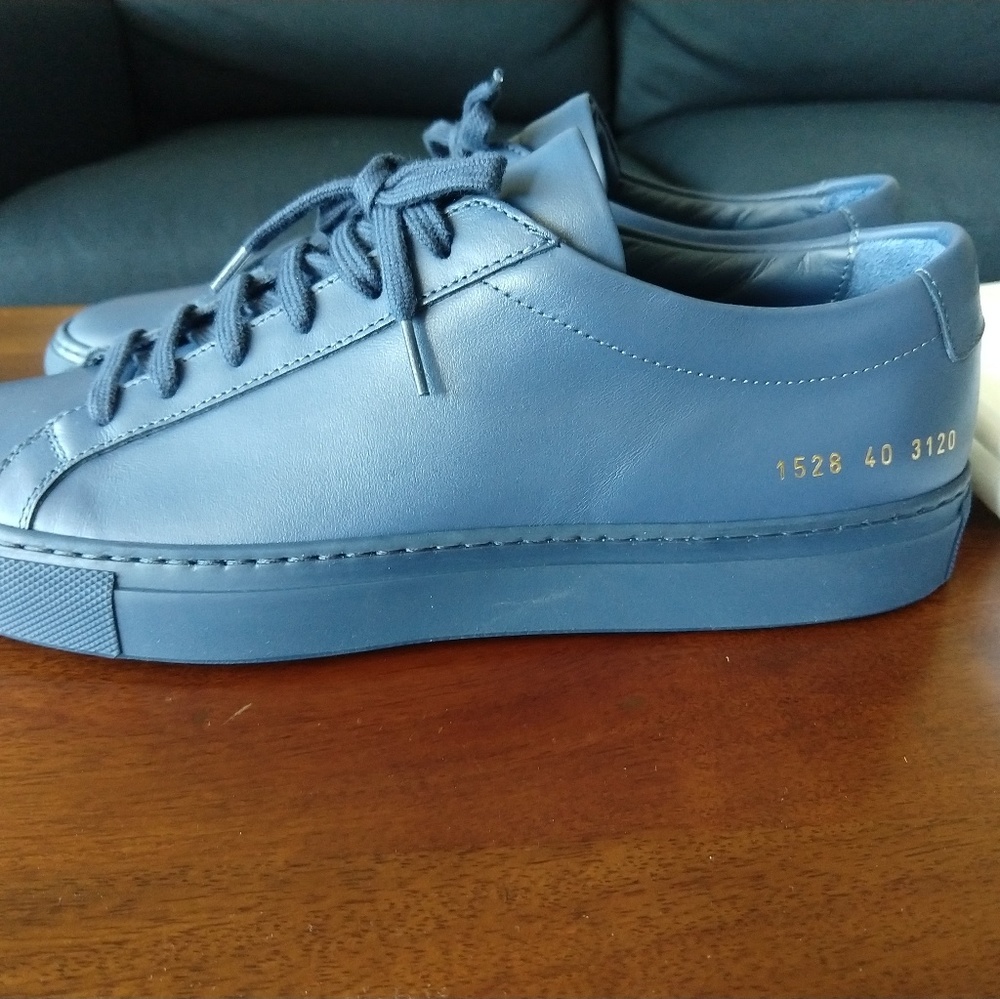 Common Projects Achilles Low Navy 40 Brand New